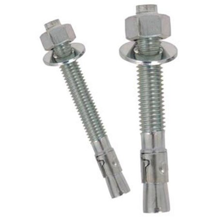 POWERS Stud Bolts Stainless Steel - 0.5 x 3.75 In. 411352